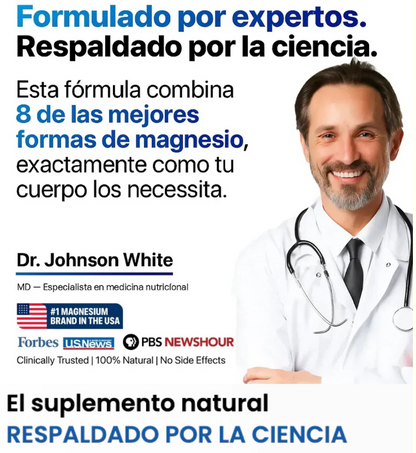 MAGNESIO COMPLEX 8 EN 1 - Recupera tu energía, equilibra tu cuerpo y mejora tu figura