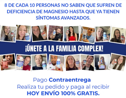 MAGNESIO COMPLEX 8 EN 1 - Recupera tu energía, equilibra tu cuerpo y mejora tu figura