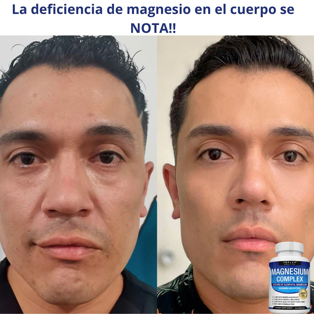 MAGNESIO COMPLEX 8 EN 1 - Recupera tu energía, equilibra tu cuerpo y mejora tu figura
