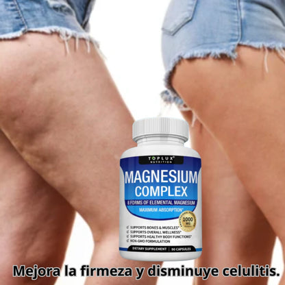 MAGNESIO COMPLEX 8 EN 1 - Recupera tu energía, equilibra tu cuerpo y mejora tu figura